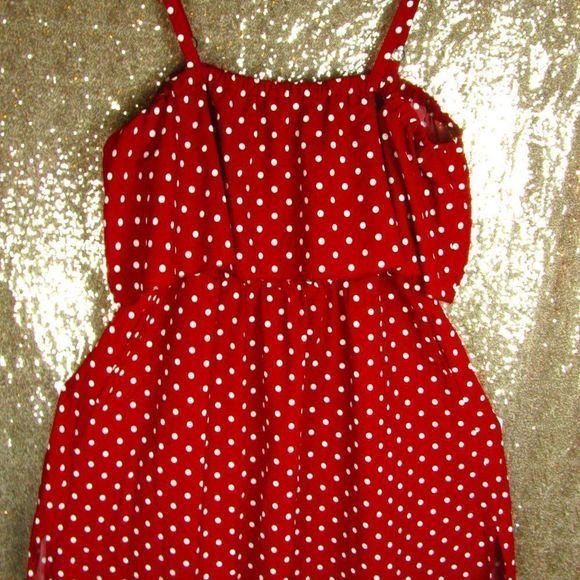 NWT BloomChic Red and White Polkadot Dress - Picture 4 of 11